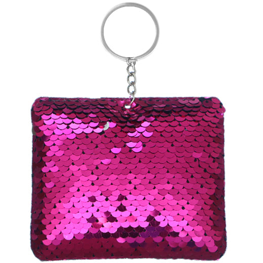 Pink Plush Sequin Keychain – Sparkly Key Ring, Big Energy– ColdFlirt